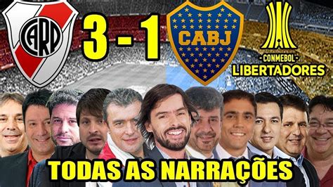 River Plate 3 x 1 Boca Juniors .